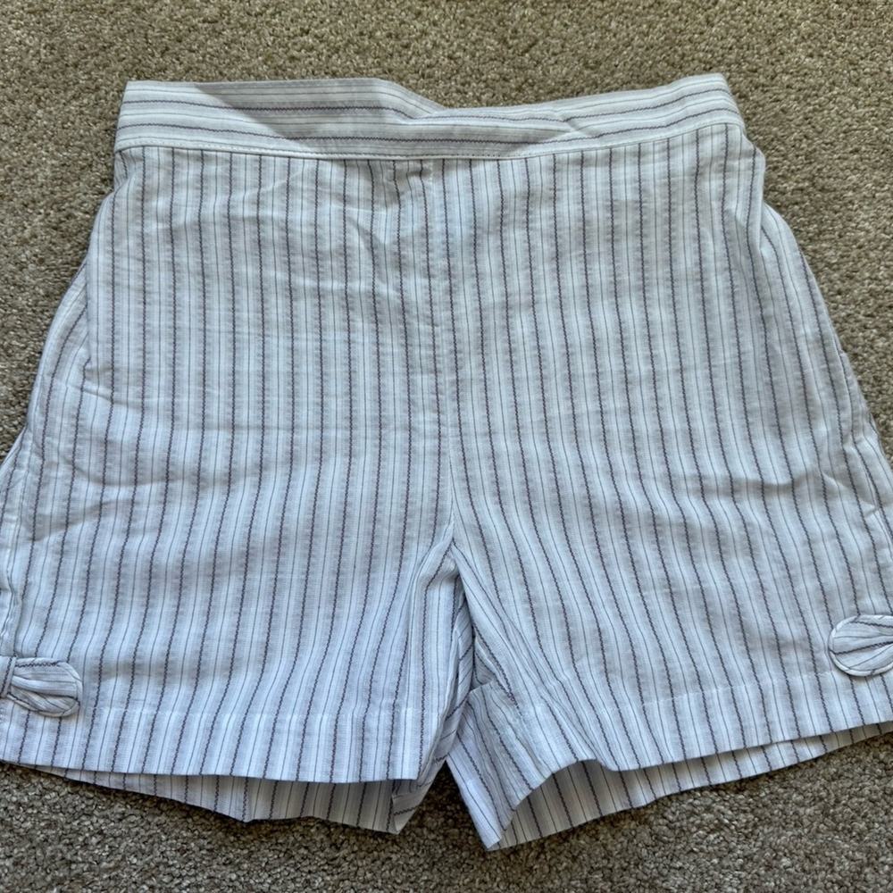 Bella Bliss Girls Striped Bow Shorts Sz 8